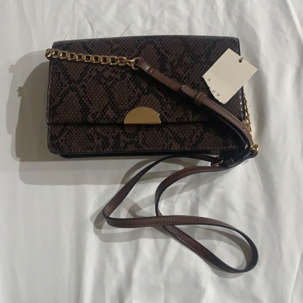 A New Day Brown Snake Purse